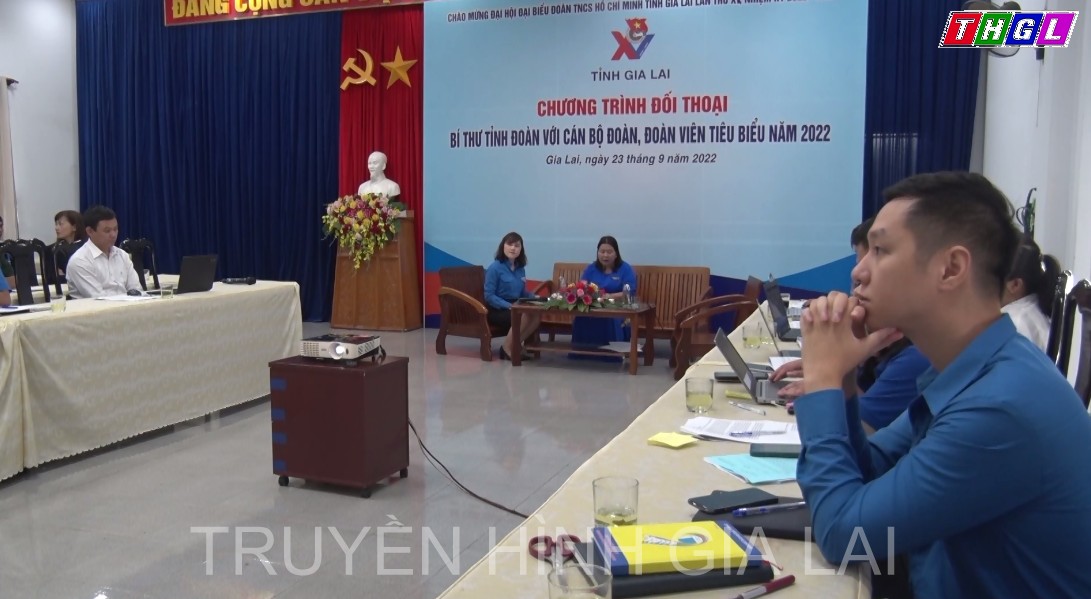 Bí thư Tỉnh đoàn Gia Lai đối thoại với cán bộ đoàn chủ chốt, đoàn viên tiêu biểu năm 2022