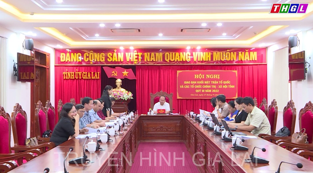 Hội nghị giao ban Khối Mặt trận Tổ quốc và các tổ chức chính trị-xã hội quý III năm 2022