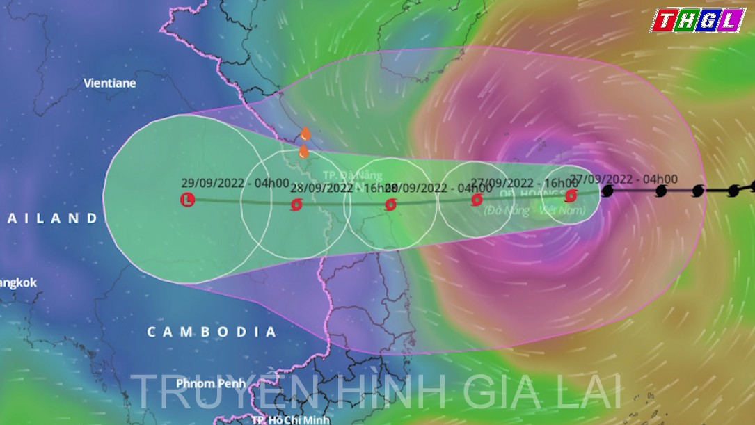 Bão Noru tăng lên cấp 14 khi áp sát Hoàng Sa