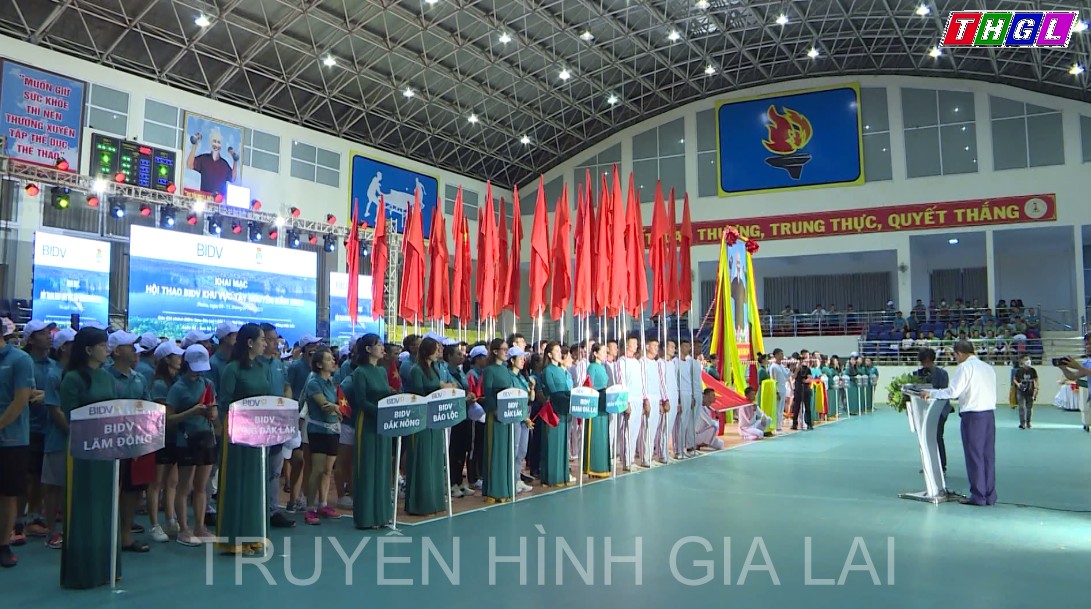 Khai mạc Hội thao công đoàn BIDV khu vực Tây Nguyên năm 2022.