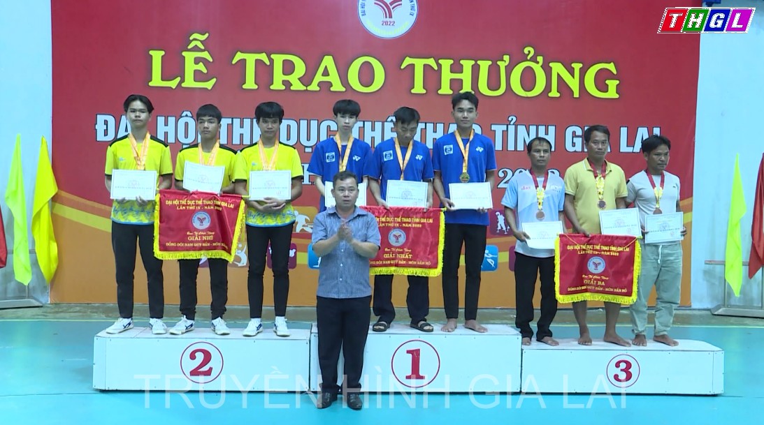 Đoàn VĐV huyện Ia Grai Nhất toàn đoàn môn Bắn nỏ trong khuôn khổ Đại hội thể dục thể thao tỉnh Gia Lai lần thứ IX