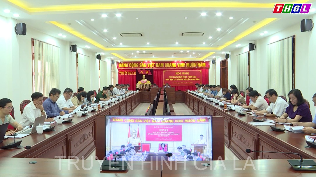 Hội nghị trực tuyến quán triệt, triển khai thực hiện các văn bản mới của Trung ương