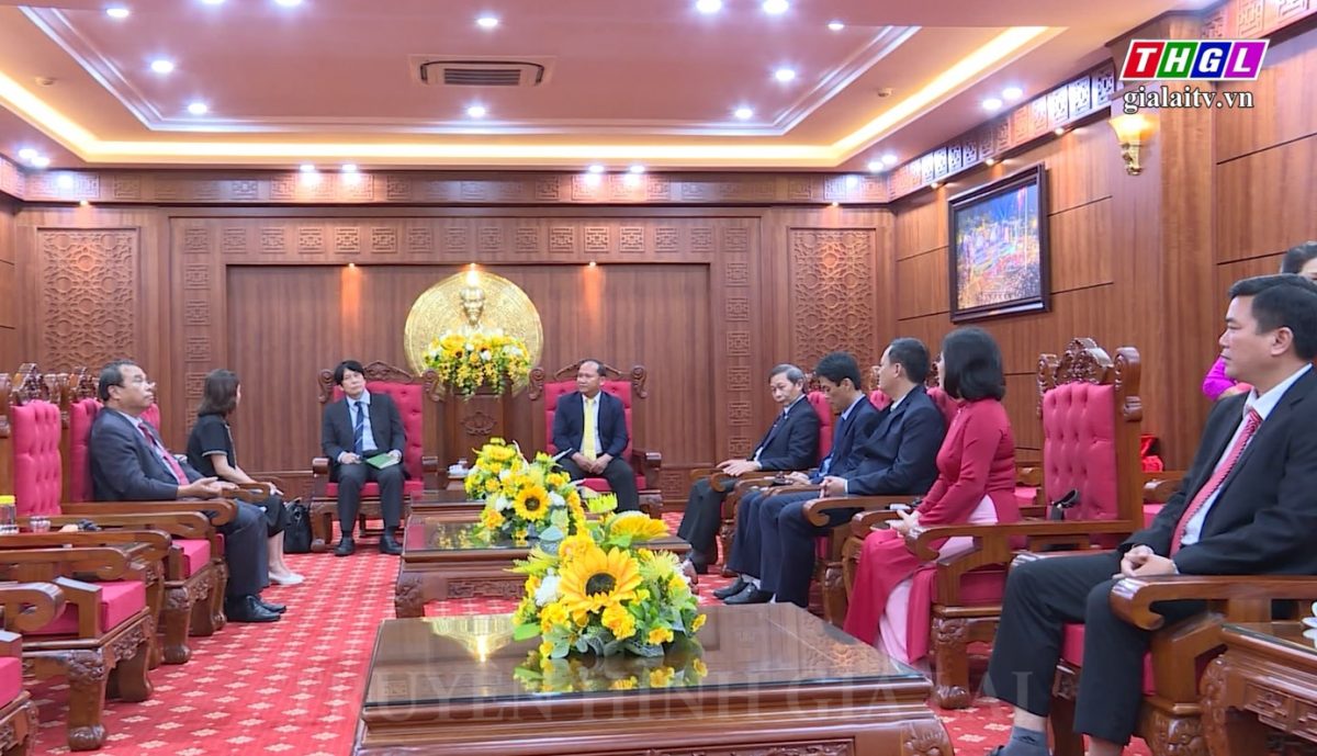 Lãnh đạo Tỉnh ủy và UBND tỉnh Gia Lai đón tiếp xã giao Tổng Lãnh sự Nhật Bản tại Thành phố Đà Nẵng.
