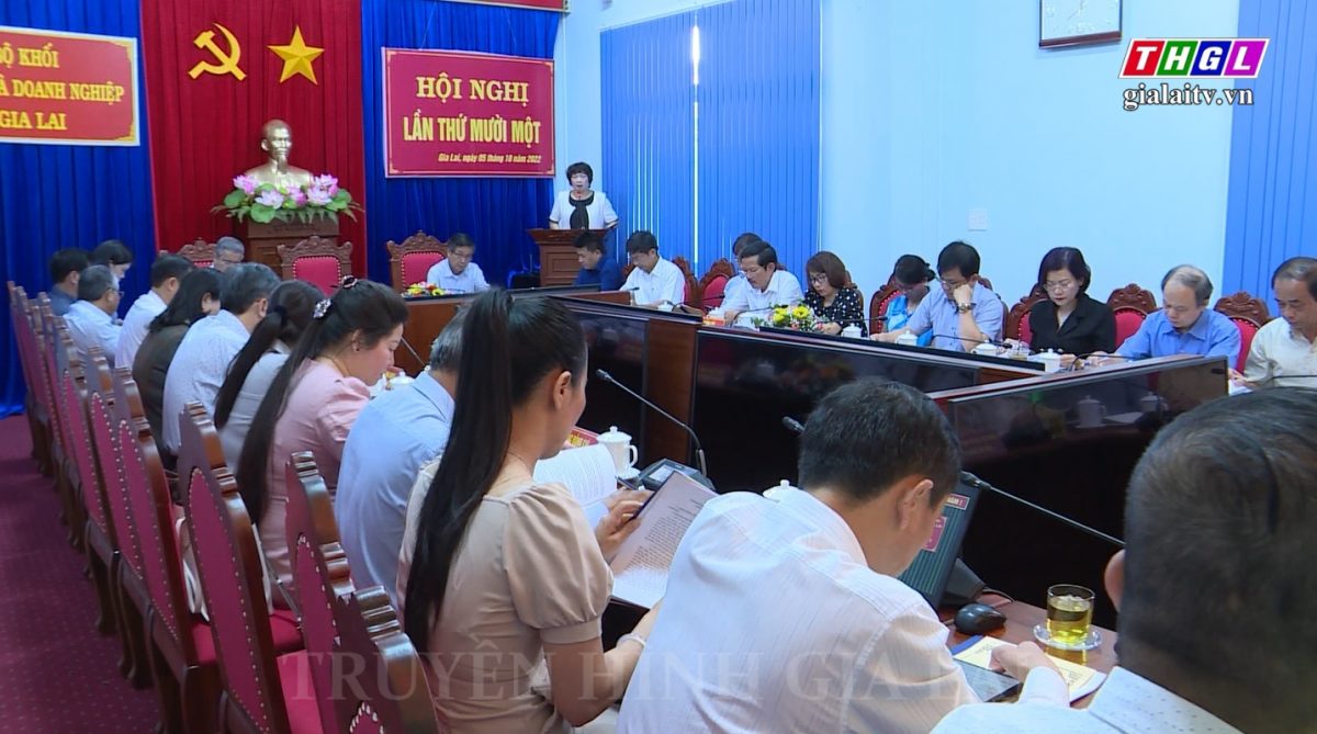 Đảng ủy Khối các Cơ quan và Doanh nghiệp tỉnh tổ chức Hội nghị lần thứ 11 để giải quyết các công việc theo thẩm quyền