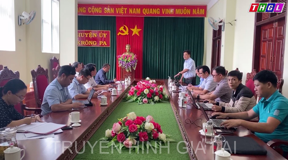 Lãnh đạo Đài PT-TH Gia Lai, Báo Gia Lai làm việc với lãnh đạo Huyện ủy, UBND huyện Krông Pa và huyện Phú Thiện