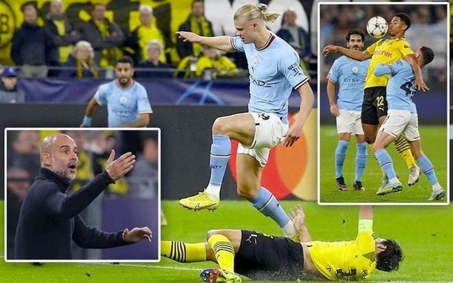 Vì sao Pep sớm rút Haaland ra khỏi sân trong trận gặp Dortmund?