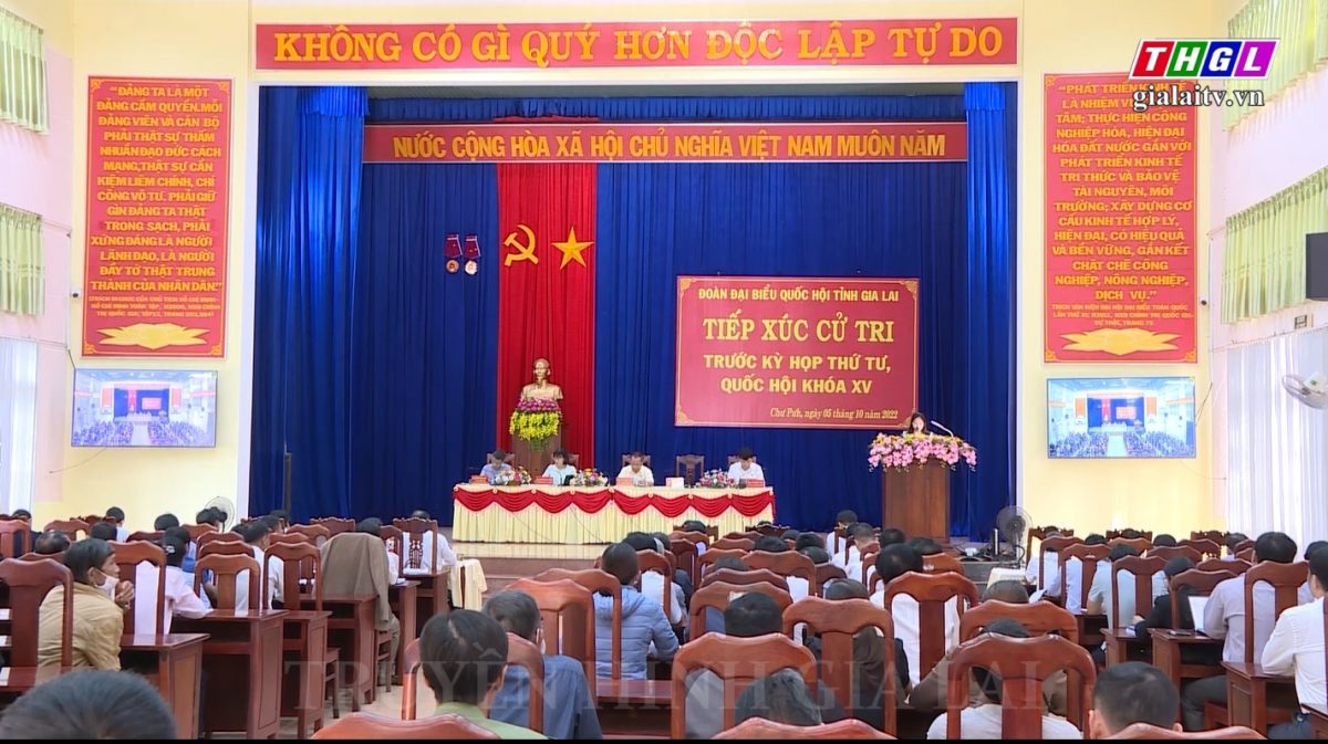 Đoàn đại biểu Quốc hội tỉnh Gia Lai tiếp xúc cử tri huyện Chư Pưh và Chư Sê