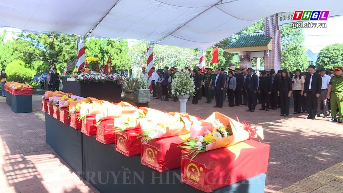 Tổ chức Lễ truy điệu và an táng các liệt sĩ đã hy sinh trong kháng chiến chống Mỹ trên địa bàn thị xã An Khê và huyện Đak Pơ
