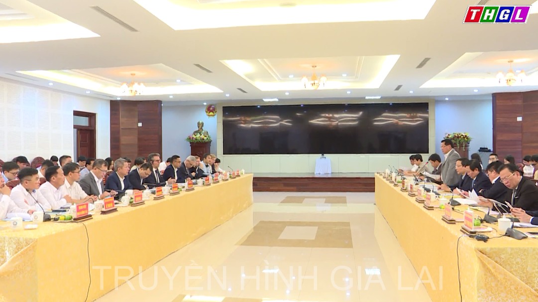 UBND tỉnh Gia Lai làm việc với Đoàn công tác của Bộ Công Thương và Phái đoàn Liên minh châu Âu (EU)