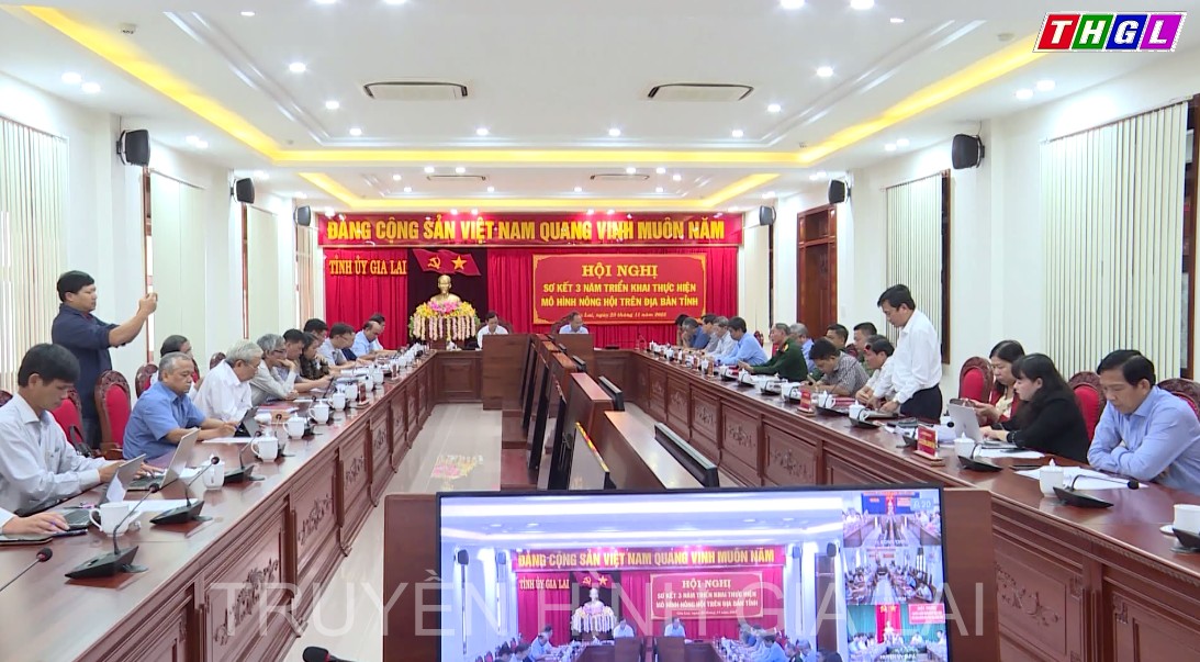 Tỉnh ủy Gia Lai tổ chức Hội nghị sơ kết 3 năm triển khai thực hiện  mô hình Nông hội trên địa bàn tỉnh