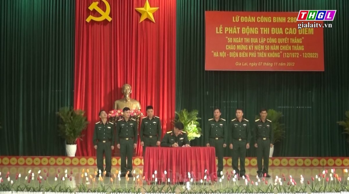 Lữ đoàn Công binh 280, Quân khu 5 phát động Đợt thi đua cao điểm “50 ngày thi đua lập công quyết thắng”