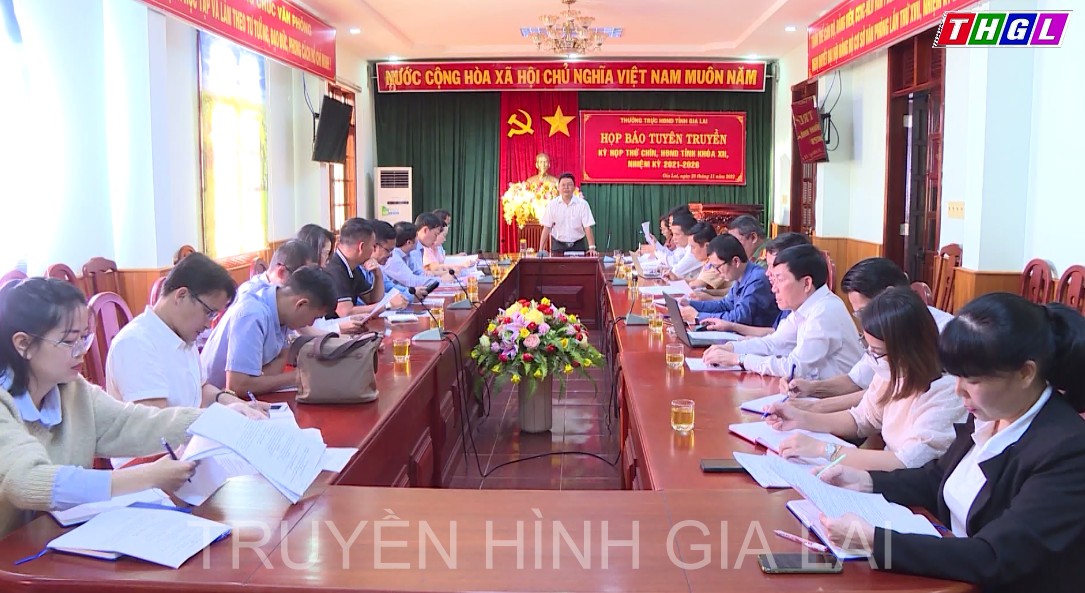  Thường trực HĐND tỉnh Gia Lai tổ chức Họp báo Tuyên truyền Kỳ họp thứ Chín, HĐND tỉnh khóa XII (nhiệm kỳ 2021 – 2026)