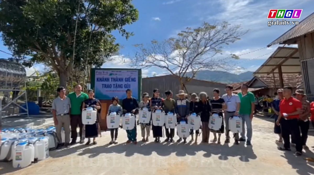 Bàn giao 3 công trình “Giếng sạch trao buôn” cho người dân xã Đăk Tpang, huyện Kông Chro