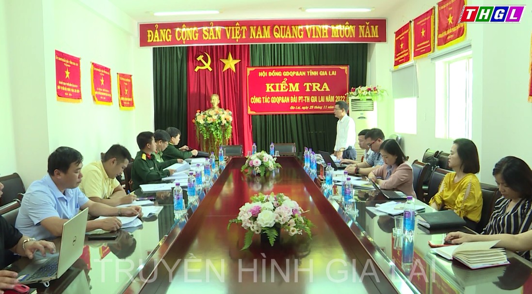 Hội đồng Giáo dục quốc phòng và An ninh tỉnh Gia Lai kiểm tra tại Đài PT-TH Gia Lai