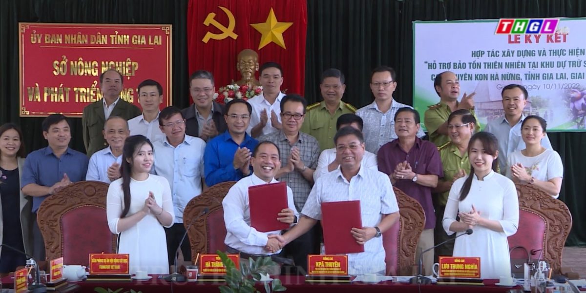Lễ ký kết hợp tác xây dựng và thực hiện Dự án “Hỗ trợ bảo tồn thiên nhiên tại Khu dự trữ sinh quyển thế giới Cao Nguyên Kon Hà Nừng tỉnh Gia Lai, giai đoạn 2022 – 2026”