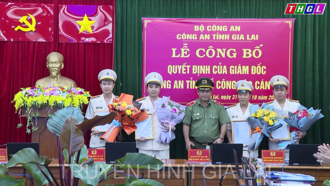 Công bố Quyết định của Giám đốc Công an về công tác cán bộ