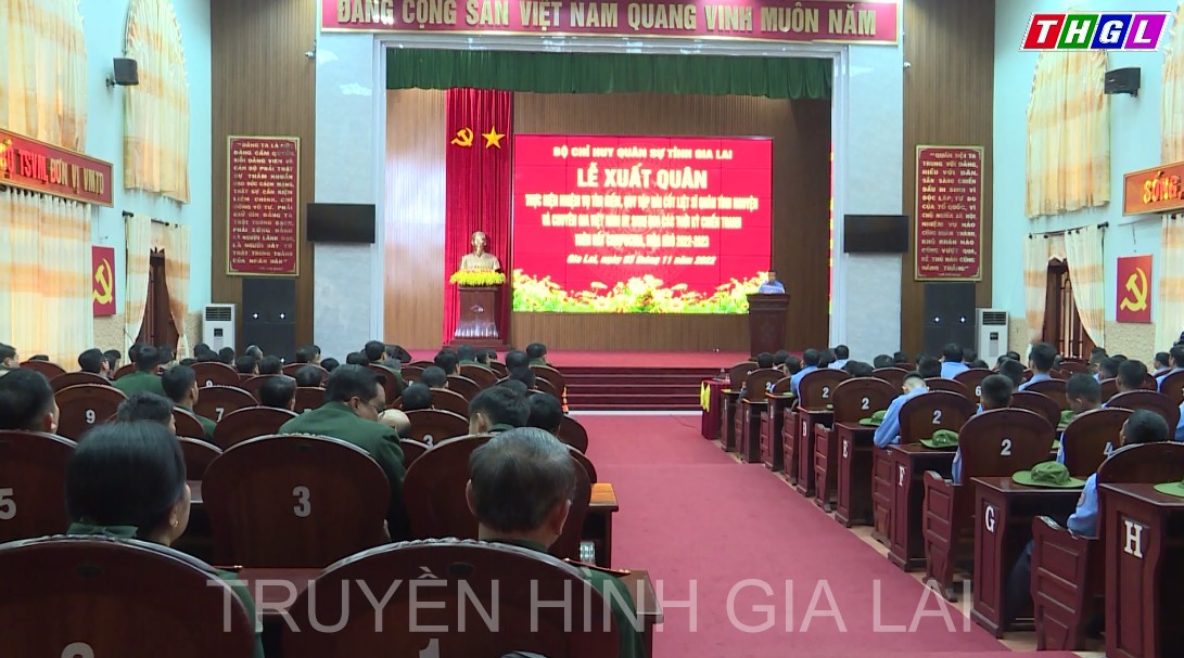 Bộ Chỉ huy Quân sự tỉnh tổ chức lễ ra quân đưa đội k52 lên đường thực hiện nhiệm vụ tìm kiếm hài cốt liệt sỹ tại Vương quốc Campuchia.