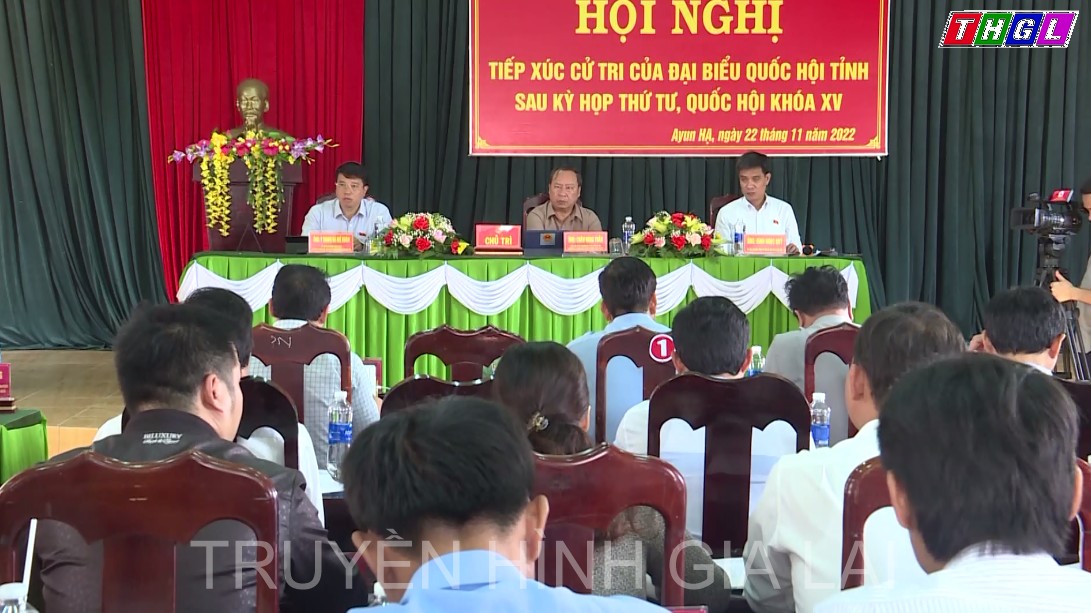 Đoàn đại biểu Quốc hội tỉnh Gia Lai tiếp xúc cử tri sau Kỳ họp thứ Tư, Quốc hội khóa XV tại huyện Phú Thiện và huyện Đức Cơ