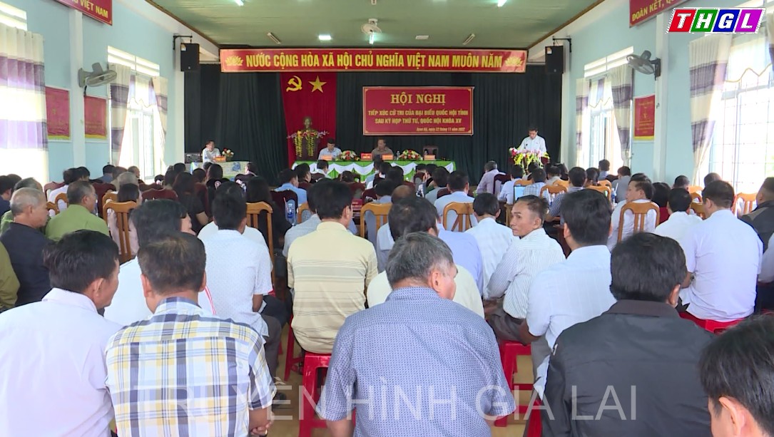 Đoàn đại biểu Quốc hội tỉnh Gia Lai tiếp xúc cử tri sau Kỳ họp thứ Tư, Quốc hội khóa XV tại xã Ayun Hạ, huyện Phú Thiện