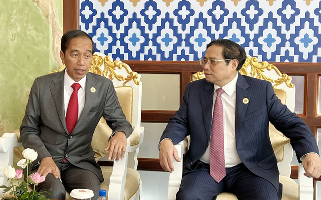 Thủ tướng Phạm Minh Chính hội đàm với Tổng thống Indonesia Joko Widodo