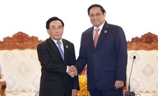 Thủ tướng Phạm Minh Chính tiếp Thủ tướng Lào Phankham Viphavanh