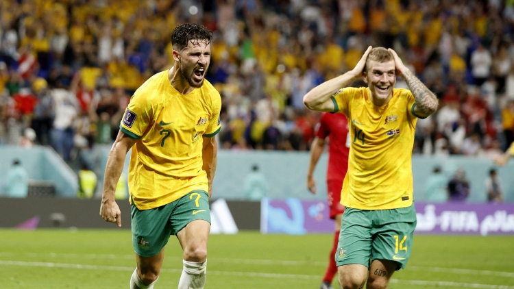 Đánh bại Đan Mạch, Australia thẳng tiến vòng 1/8 World Cup 2022