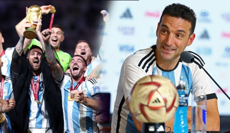 Deschamps khen Argentina xứng vô địch, HLV Scaloni muốn Messi dự World Cup 2026