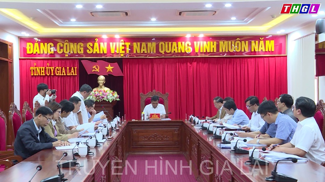Thường trực Tỉnh ủy Gia Lai làm việc với Ủy ban Kiểm tra Tỉnh ủy