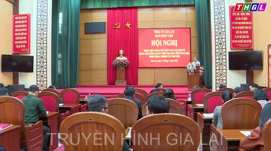 Hội nghị tổng kết công tác dân vận của các đơn vị quân đội đóng quân trên địa bàn tỉnh năm 2022