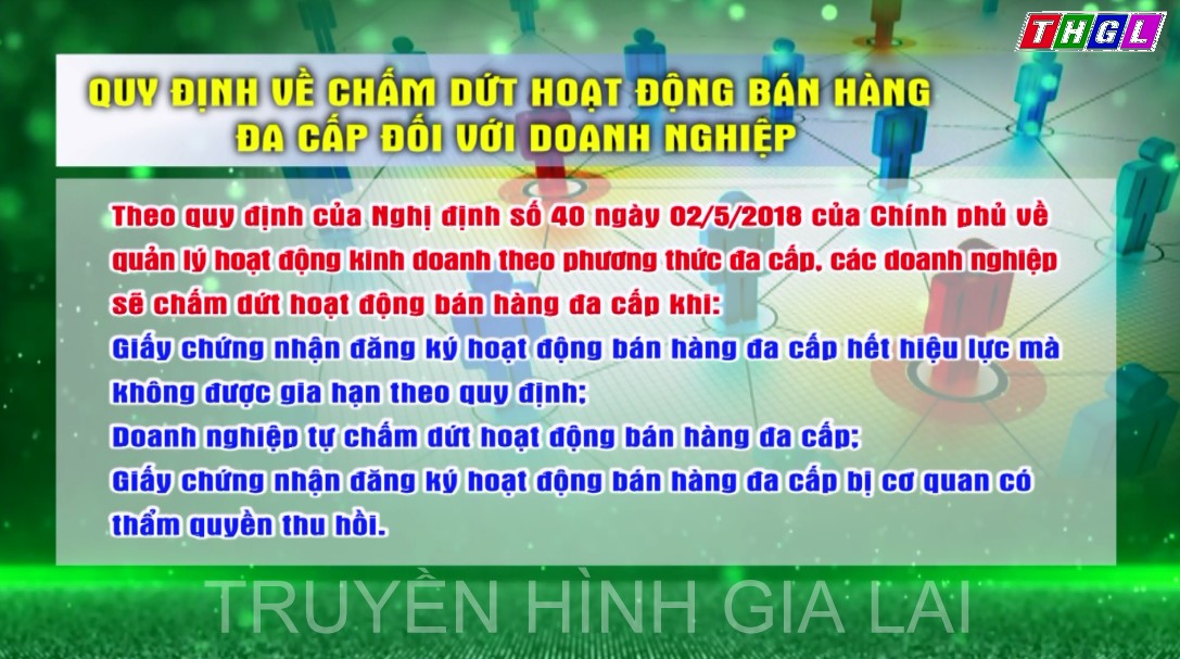 Quy định về chấm dứt hoạt động bán hàng đa cấp đối với doanh nghiệp