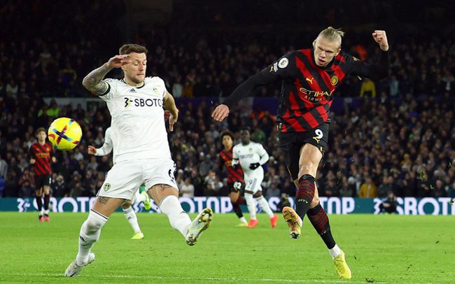 Haaland lập cú đúp, Man.City thắng thuyết phục Leeds United