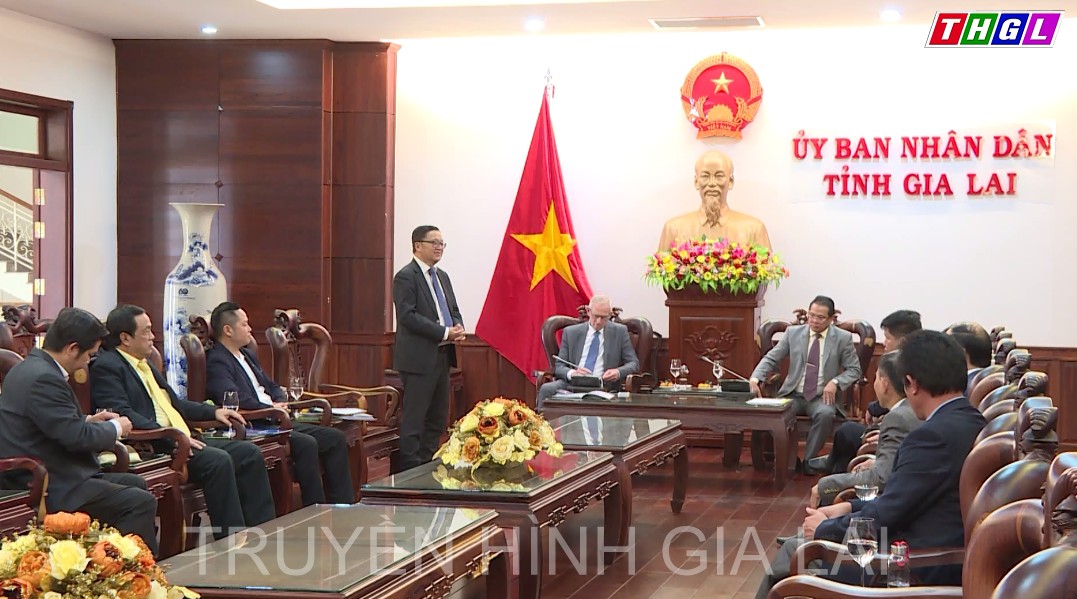 Lãnh đạo tỉnh Gia Lai làm việc với Đoàn công tác Trung tâm Thương mại Quốc tế Việt Nam tại Hà Lan