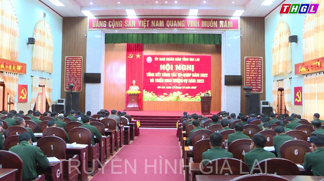 Hội nghị tổng kết công tác quốc phòng, quân sự địa phương năm 2022, triển khai nhiệm vụ  năm 2023