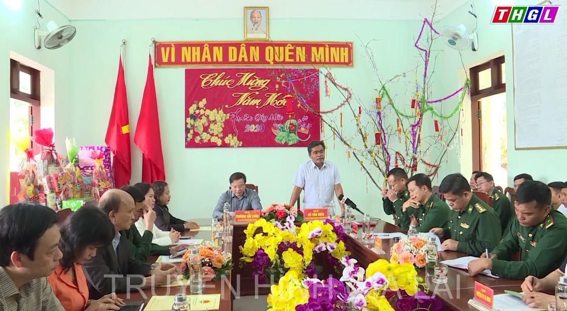 Bí thư Tỉnh ủy Hồ Văn Niên và Chủ tịch UBND tỉnh Trương Hải Long thăm, chúc Tết các đơn vị Bộ đội Biên phòng