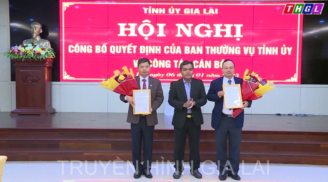  Hội nghị công bố Quyết định của Ban Thường vụ Tỉnh ủy Gia Lai về công tác cán bộ
