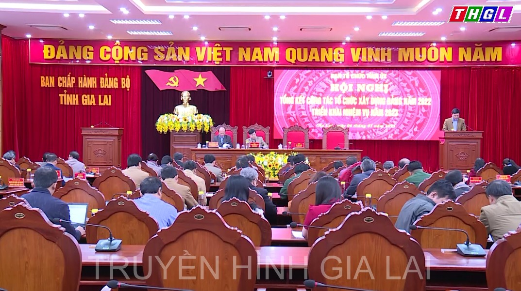 Bí thư Tỉnh ủy Hồ Văn Niên dự Hội nghị Tổng kết công tác tổ chức xây dựng Đảng năm 2022, triển khai nhiệm vụ năm 2023