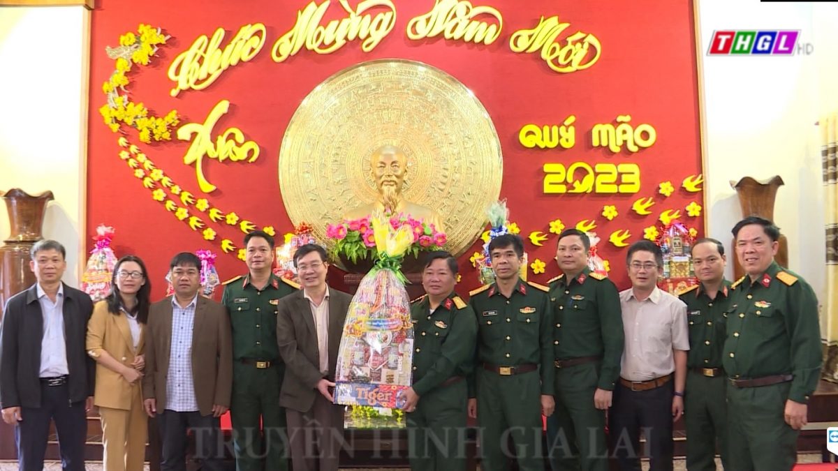 Đồng chí Huỳnh Quang Thái thăm, chúc Tết và tặng quà tại thị xã An Khê và huyện Kông Chro