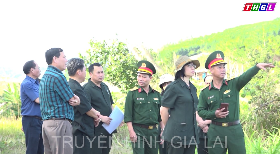 Đoàn công tác Ban Chỉ đạo 515 tỉnh Gia Lai kiểm tra, khảo sát công tác tìm kiếm hài cốt Liệt sĩ Trung đoàn 96