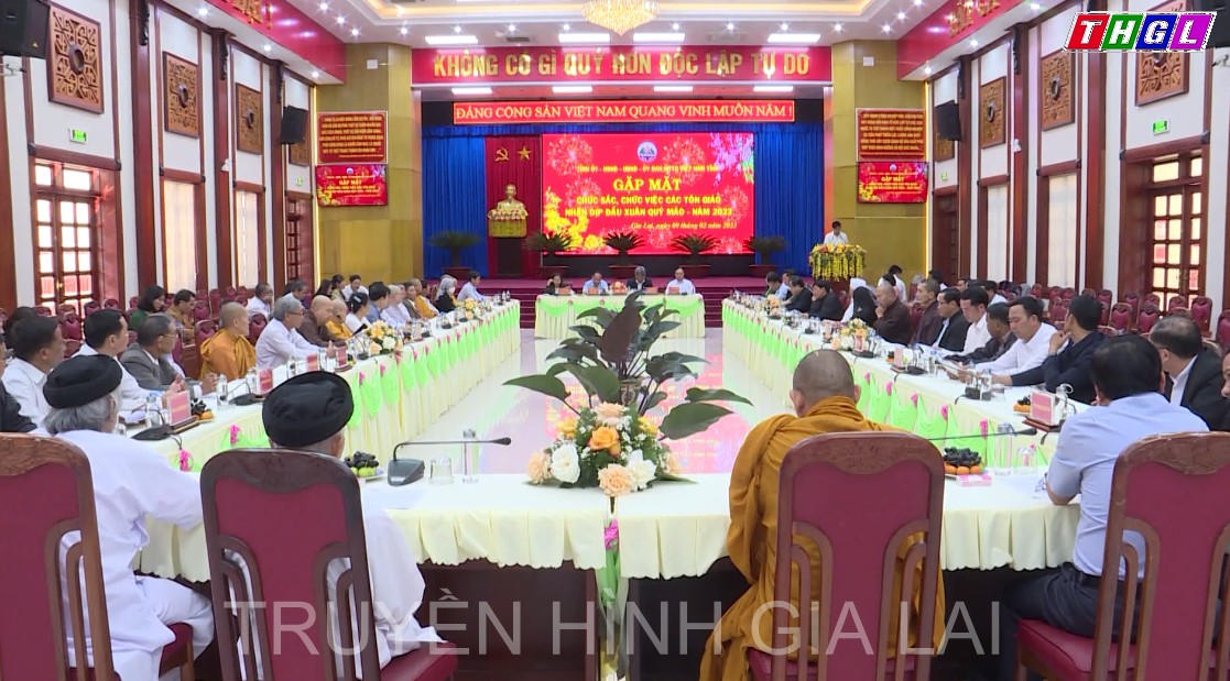 Gia Lai tổ chức gặp mặt chức sắc, chức việc các tôn giáo   nhân dịp đầu Xuân Quý Mão – năm 2023