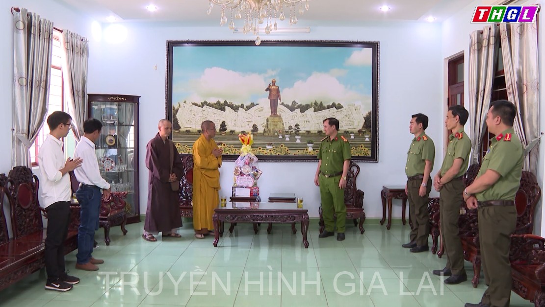 Ban Trị sự Phật giáo huyện Chư Păh cảm ơn lực lượng Công an tỉnh Gia Lai