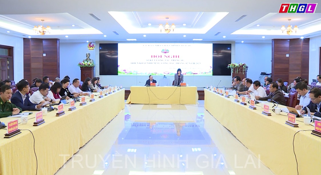UBND tỉnh Gia Lai tổ chức Hội nghị sơ kết công tác tháng 01, triển khai nhiệm vụ công tác tháng 02 năm 2023