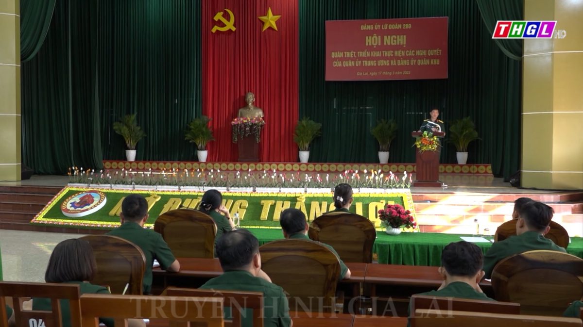 Đảng ủy Lữ đoàn 280 tổ chức quán triệt, triển khai thực hiện các nghị quyết của Quân ủy Trung ương và Đảng ủy Quân khu 5