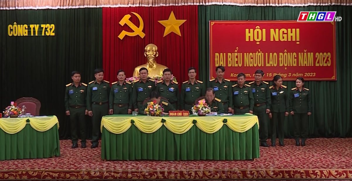 Công ty 732 (Binh đoàn 15) tổ chức Hội nghị đại biểu người lao động năm 2023