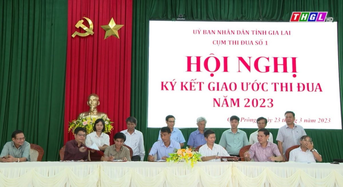 Cụm thi đua số 1  tỉnh Gia Lai tổ chức Hội nghị ký kết giao ước thi đua và phát động phong trào thi đua năm 2023