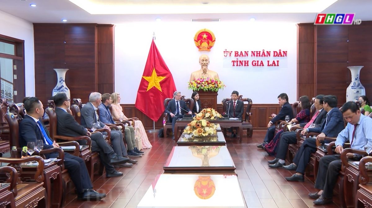 Lãnh đạo UBND tỉnh Gia Lai tiếp và làm việc với Đoàn công tác Thương mại Hà Lan