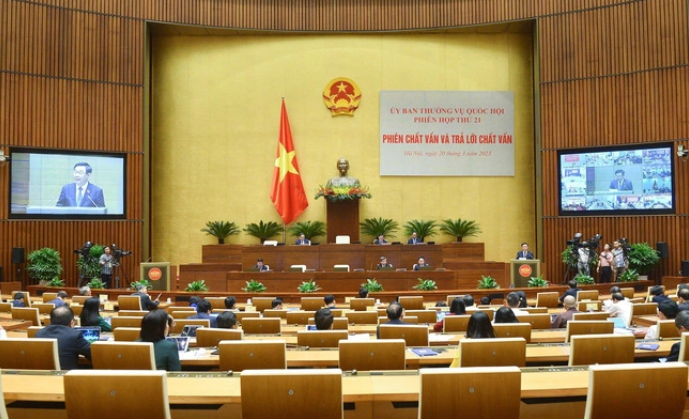 Nghị quyết về hoạt động chất vấn tại Phiên họp thứ 21 Ủy ban Thường vụ Quốc hội