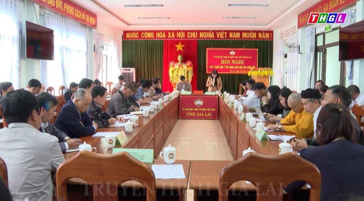 Gia Lai: Tổ chức Hội nghị lấy ý kiến góp ý Dự thảo Luật Đất đai (sửa đổi)