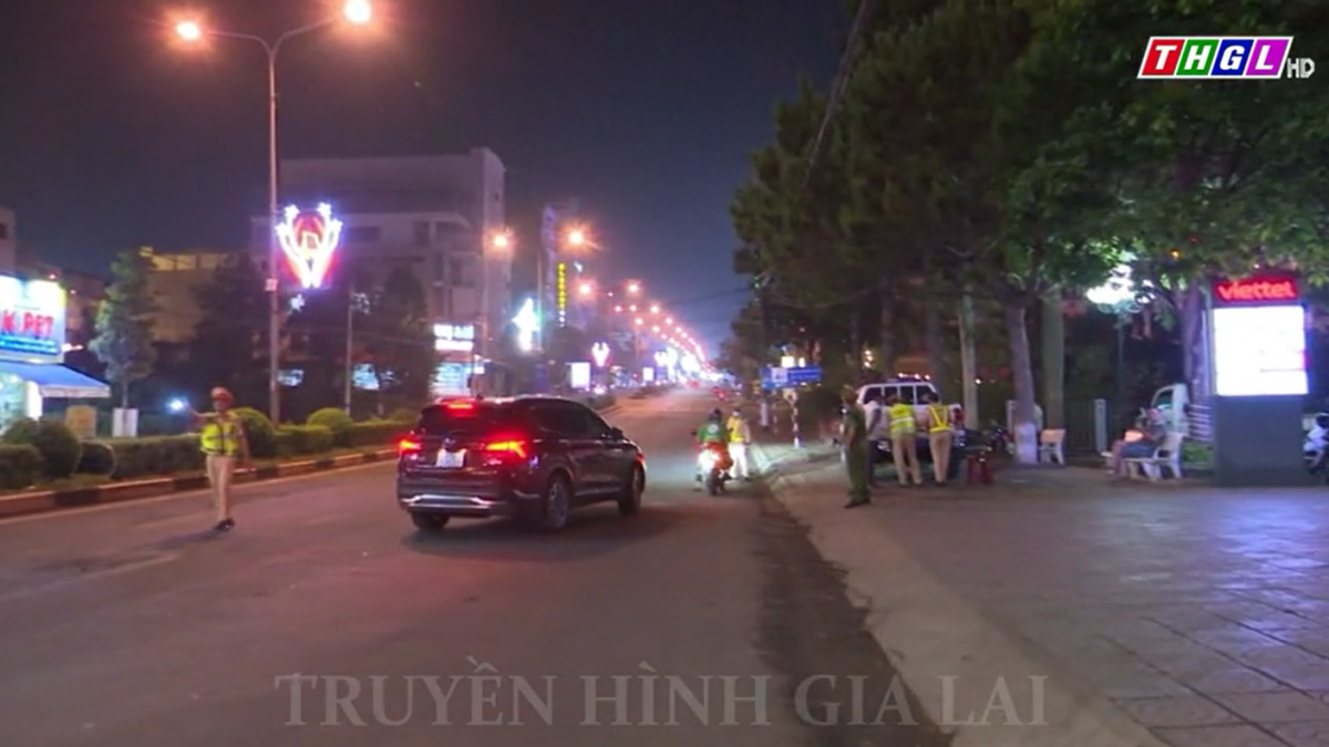 Công an TP. Pleiku tăng cường tuần tra, kiểm soát đảm bảo ATGT địa bàn