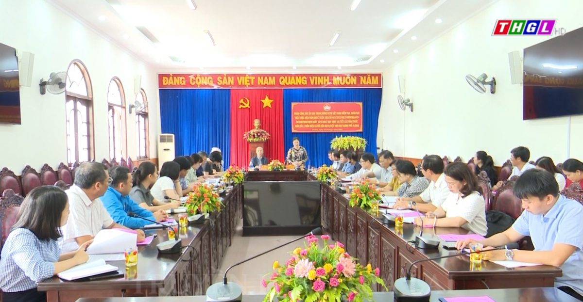 Đoàn công tác Ủy ban Trung ương MTTQ Việt Nam kiểm tra, khảo sát việc thực hiện Nghị quyết Liên tịch số 403 tại TP. Pleiku