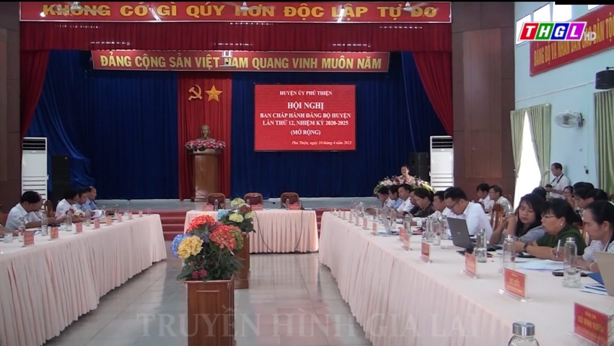 Hội nghị lần thứ 12 Ban Chấp hành Đảng bộ huyện Phú Thiện khóa XIX, nhiệm kỳ 2020-2025